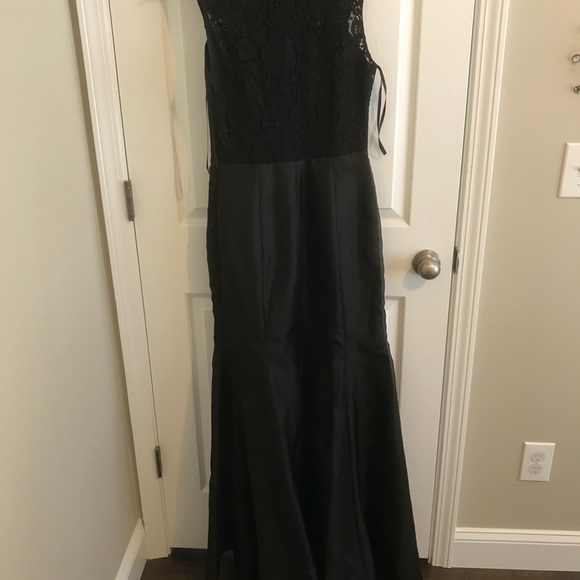 LAZARO NOIR BRIDESMAID/PROM DRESS SZ10 fits like 4 - Picture 3 of 5